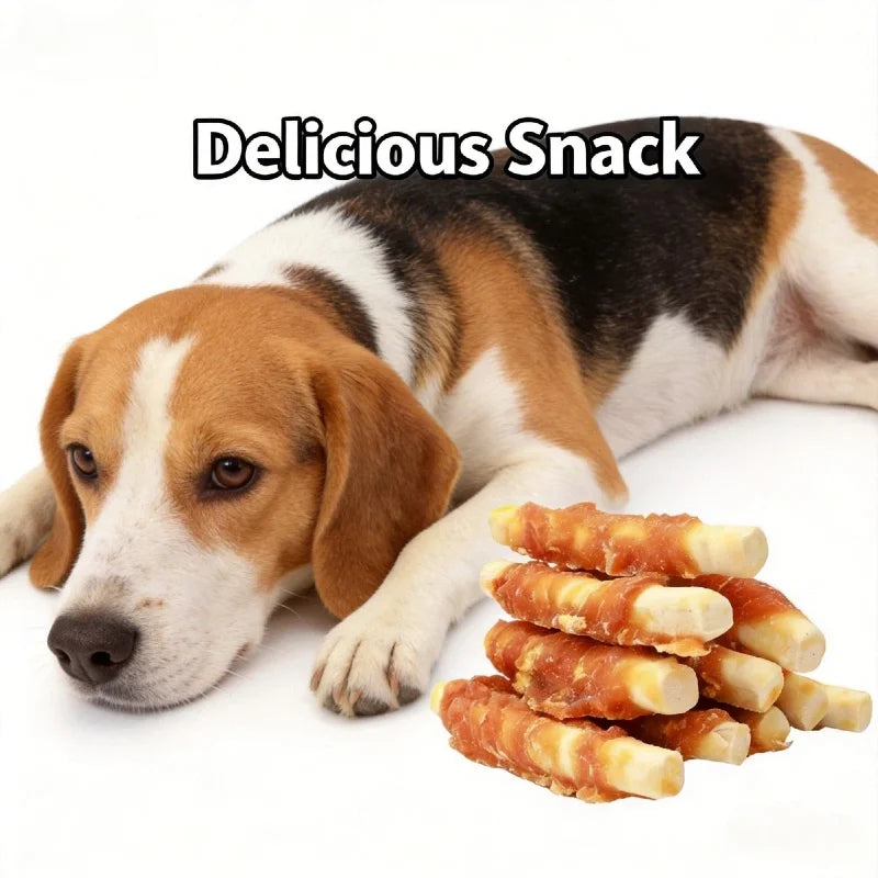 220g Chicken Flavored Milk Dog Treats Rich in Flavor Supports Dental Health Dog Biscuits
