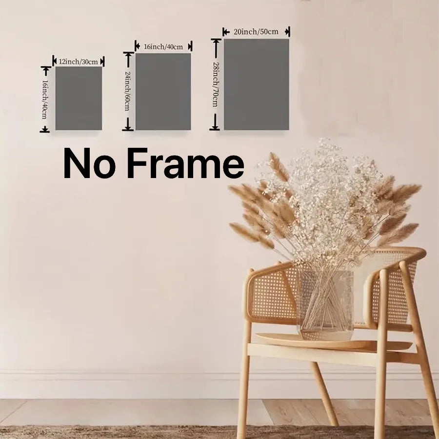 3pcs/set frameless Canvas Painting 3Pcs/Set Natural Scenery Poster Wall Canvas Painting Nordic Mountain Lake Landscape Painter H