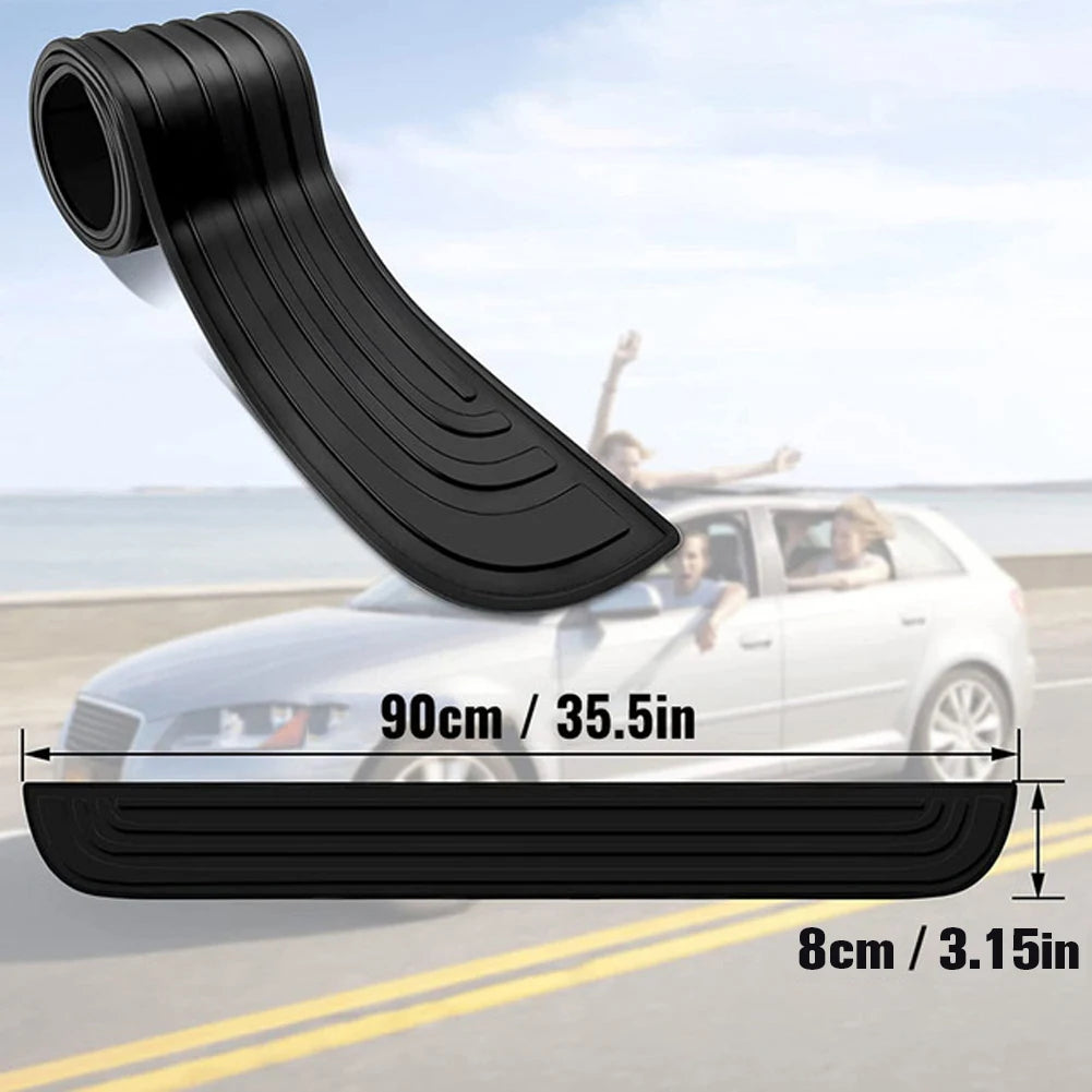 Universal Anti-Collision Rubber Strip Anti-Scratch Anti-Collision Protector Car Rear Bumper Guard Plate Cover Trim Car Styling