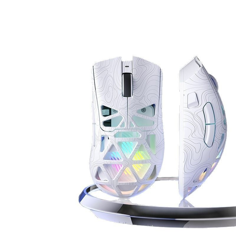 Wireless Three-mode Mouse Hollowed-out E-sports Office Gaming Desktop