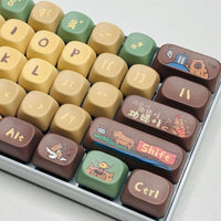Capabala PBT Girl MOA Height Mechanical Keyboard Keycaps 130 Key Set