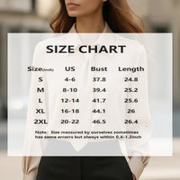 Women's Solid Color Long Sleeve Classic Shirt - Machine Washable Versatile Top For Casual & Office Wear