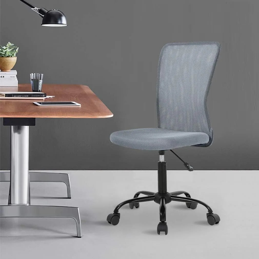 Ergonomic Desk Chair, Mid Back Mesh Chairs, Height Adjustable Office Chair, Home Office Modern Task Computer Chairs, No Armrest
