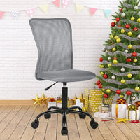 Ergonomic Desk Chair, Mid Back Mesh Chairs, Height Adjustable Office Chair, Home Office Modern Task Computer Chairs, No Armrest