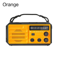 Weather Radio Emergency Multifunctional Radio FM AM WB Hand Crank Solar USB Charging 2000mAh Power Bank LED Flashlight Torch