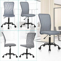 Ergonomic Desk Chair, Mid Back Mesh Chairs, Height Adjustable Office Chair, Home Office Modern Task Computer Chairs, No Armrest