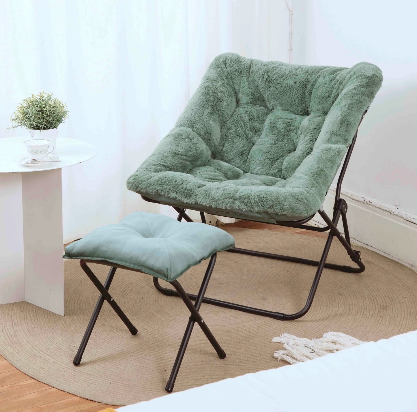 Folding Lounge Chair Recliner for Indoor Outdoor Balcony Patio Garden Comfortable Relaxation Nap Home Office Living Room