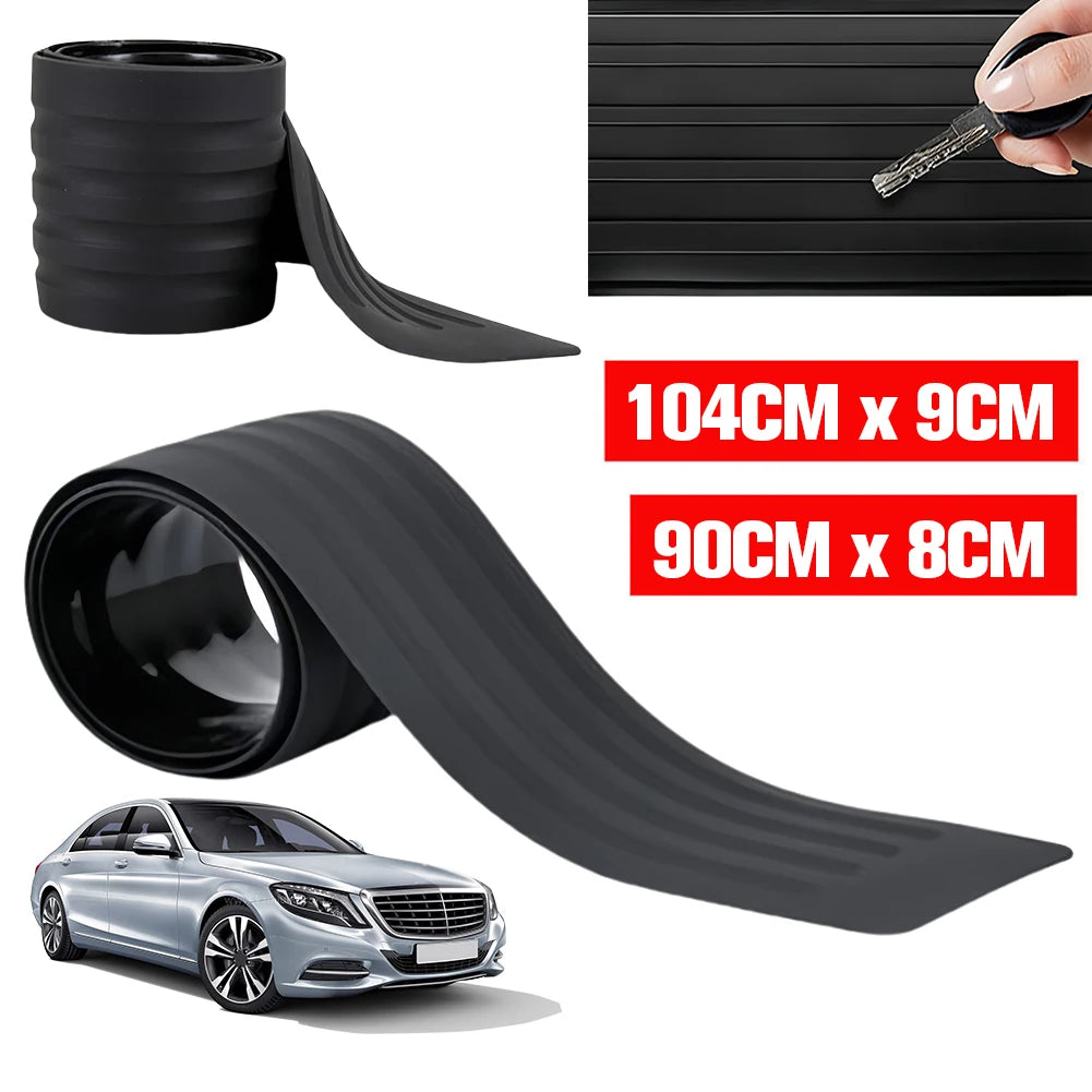 Universal Anti-Collision Rubber Strip Anti-Scratch Anti-Collision Protector Car Rear Bumper Guard Plate Cover Trim Car Styling