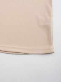 Men's Beige Mesh Polo Shirt with Contrast Brown Trim and Button Placket