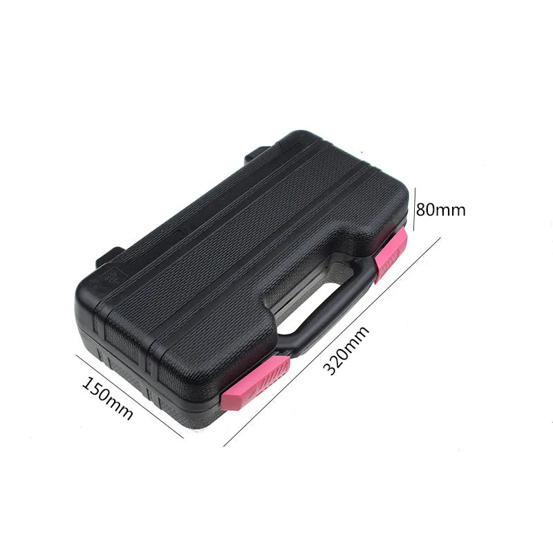 FATCOOL 39 Piece DIY Household Home Hand Tool Set Screwdrivers Pliers Hammer Wrenches Measure Tape Band Hard Storage Box