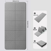 Eco-Friendly TPE Foldable Yoga Mat Double-Sided Non-Slip Travel Fitness Exercise Mat for Pilates and Floor Workouts