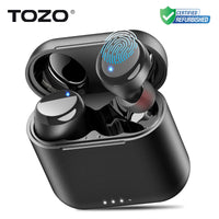 Refurbished TOZO Ergonomic TWS Earbuds Headsets Mini Earphone Sport Anti Sweat Waterproof Touch Control APP Support Preset EQs