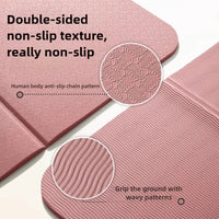 Eco-Friendly TPE Foldable Yoga Mat Double-Sided Non-Slip Travel Fitness Exercise Mat for Pilates and Floor Workouts