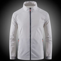 Men's sun protection clothes for summer ultra-thin breathable ice silk trendy fashion UV resistant air conditioning jacket jacke