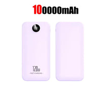 200000mAh Power Bank Super Fast Charging Portable Long Endurance Power Bank Digital Display Battery For iPhone Samsung