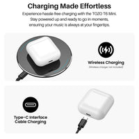 Refurbished TOZO Ergonomic TWS Earbuds Headsets Mini Earphone Sport Anti Sweat Waterproof Touch Control APP Support Preset EQs