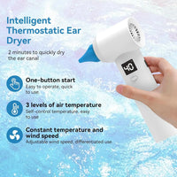 Ear Dryer Water Drying Aid 650nm Red Light Therapy Ear Fluid Remover for Swimmers, Ear Dryer, Sports Ear Blowing Device Ear Care