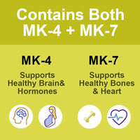 BEWORTHS Vitamin K2 Capsules Support Healthy Bones & Arteries Healthy Brain Cardiovascular Health Calcium Absorption non-GMO