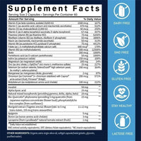 Two-Per-Day Multivitamin Supplements - Heart Health Supports Shiny Hair and Healthy Skin, Support Immune Function - 120 Capsules