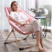 Folding Lounge Chair Recliner for Indoor Outdoor Balcony Patio Garden Comfortable Relaxation Nap Home Office Living Room