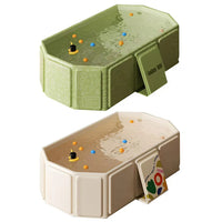 Baby Bathtub for Infants To Toddlers Collapsible Baby Bath Tub with Drain Outlet Infant Tub Toddler Bathtub Shower Basin