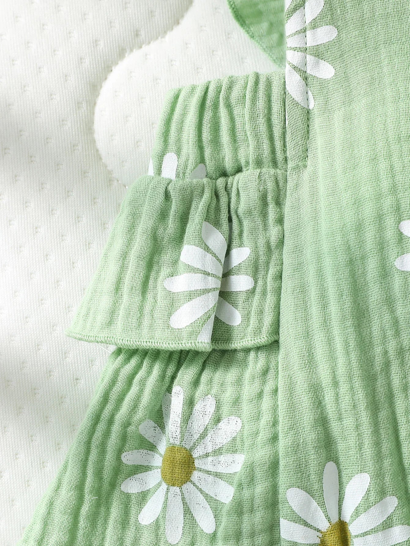 Baby's  Lovely Cute Girls Summer Sleeveless Printing Daisy  Japan&Korean Jumpsuits