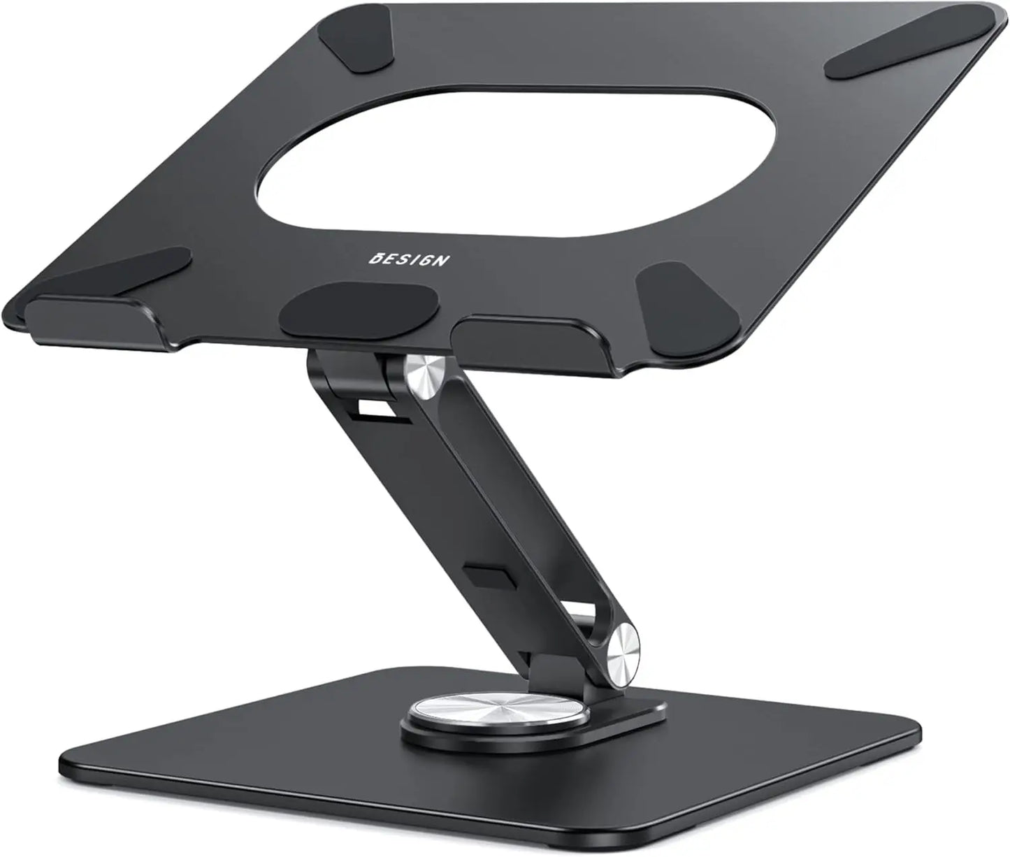 360 Rotating Laptop Stand, Ergonomic Adjustable Riser Holder for 10-15.6" Notebooks Compatible with Air, Pro, Dell, HP