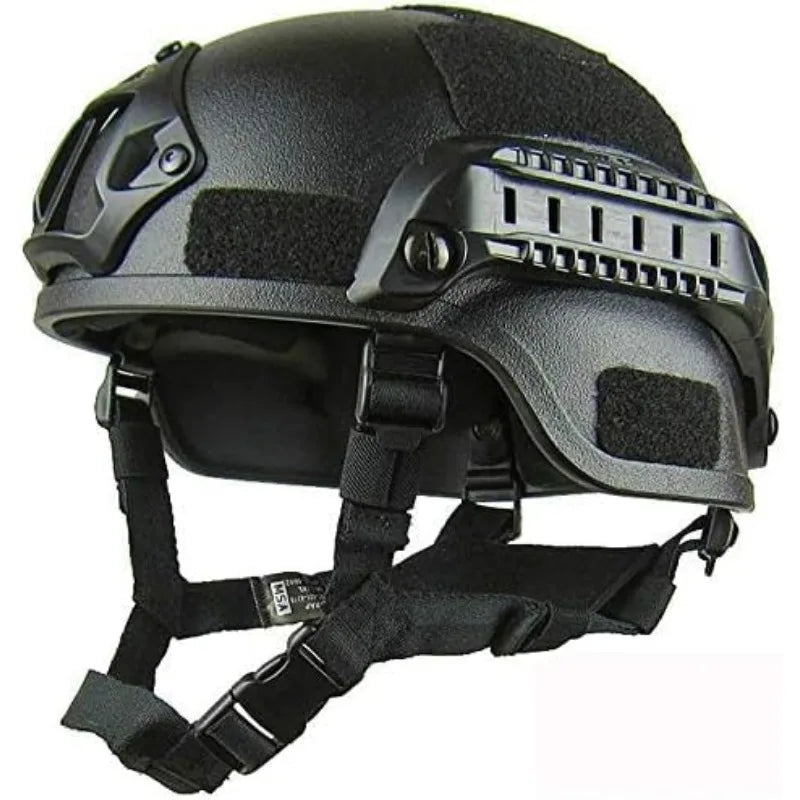 Military Tactical Full Face Helmet MICH ABS - Detachable Goggles & NVG Bracket for Riot Airsoft CS Outdoor Wargame Protective Ge