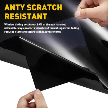 Nano Carbon Uncut Roll Window Tint Film 5% 15% 25% 35% VLT Car Home Office Glass Black Film Solar UV Windshield Sun Shade Roll
