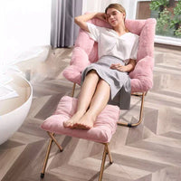 Folding Lounge Chair Recliner for Indoor Outdoor Balcony Patio Garden Comfortable Relaxation Nap Home Office Living Room