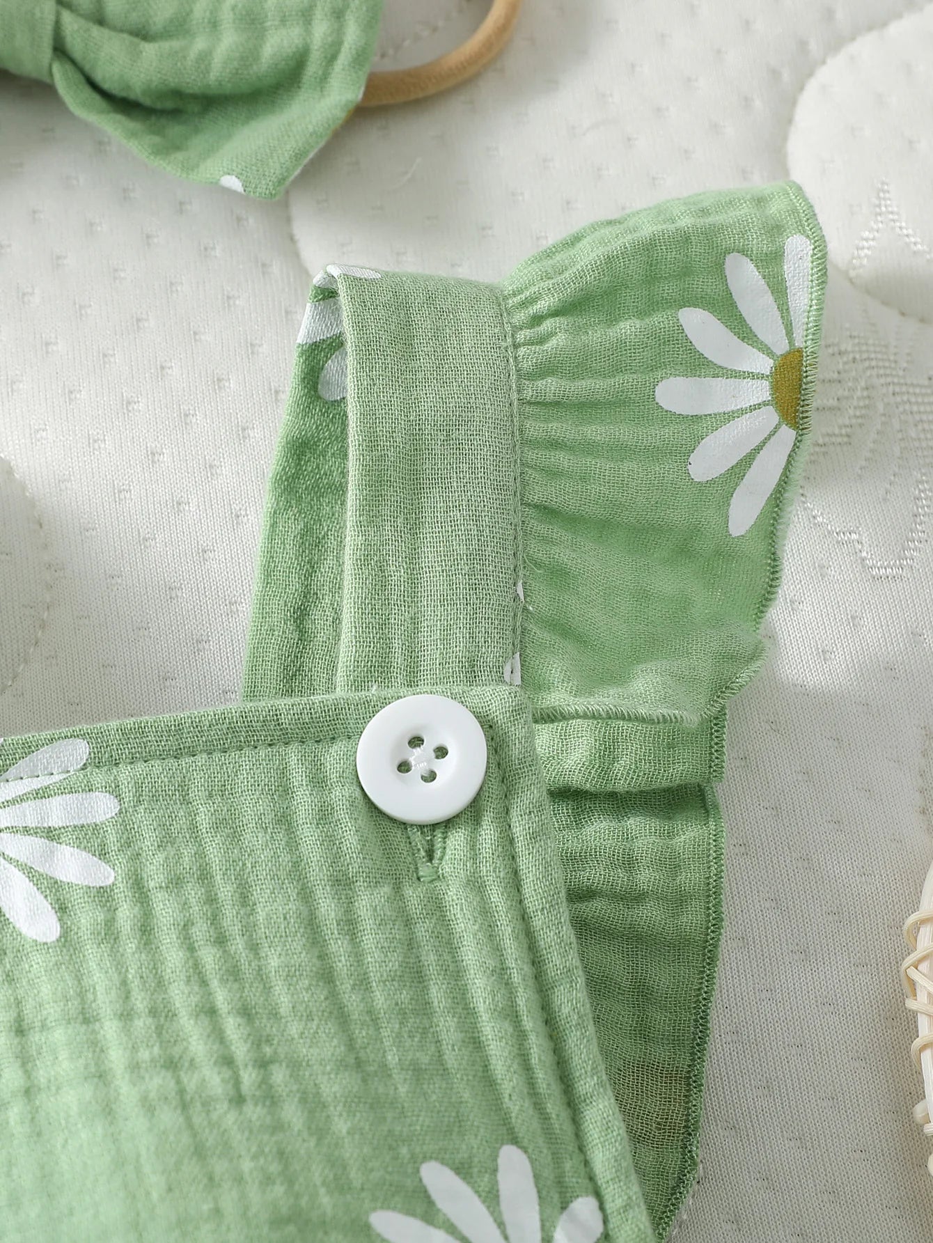 Baby's  Lovely Cute Girls Summer Sleeveless Printing Daisy  Japan&Korean Jumpsuits