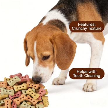 Bone-Shaped Biscuit Treats 240g Crunchy Delicious Snped Biscuit Treats 240g Crunchy Delicious Snack for Dogs And Cats Pet Treats