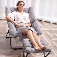 Folding Lounge Chair Recliner for Indoor Outdoor Balcony Patio Garden Comfortable Relaxation Nap Home Office Living Room