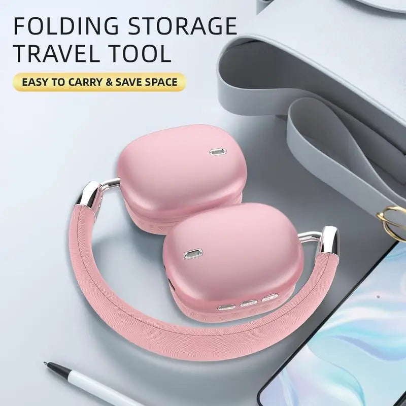 Wireless Bluetooth Headphones High-Resolution Audio Foldable Lightweight Deep Bass Long-Lasting Earphones