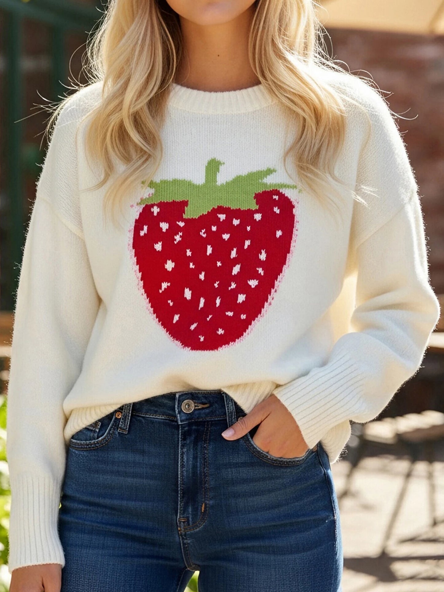 Women Cable Knit Sweater Long Sleeve V-Neck Cozy Pullover Sweater for Autumn Winter Fashion Warmth Comfort Stylish