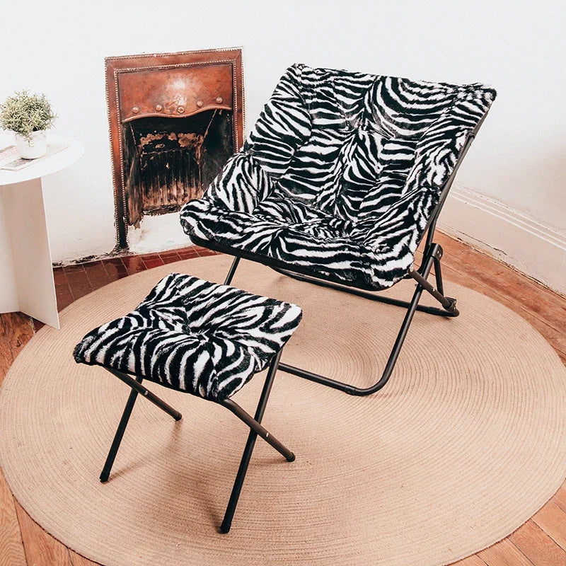 Folding Lounge Chair Recliner for Indoor Outdoor Balcony Patio Garden Comfortable Relaxation Nap Home Office Living Room