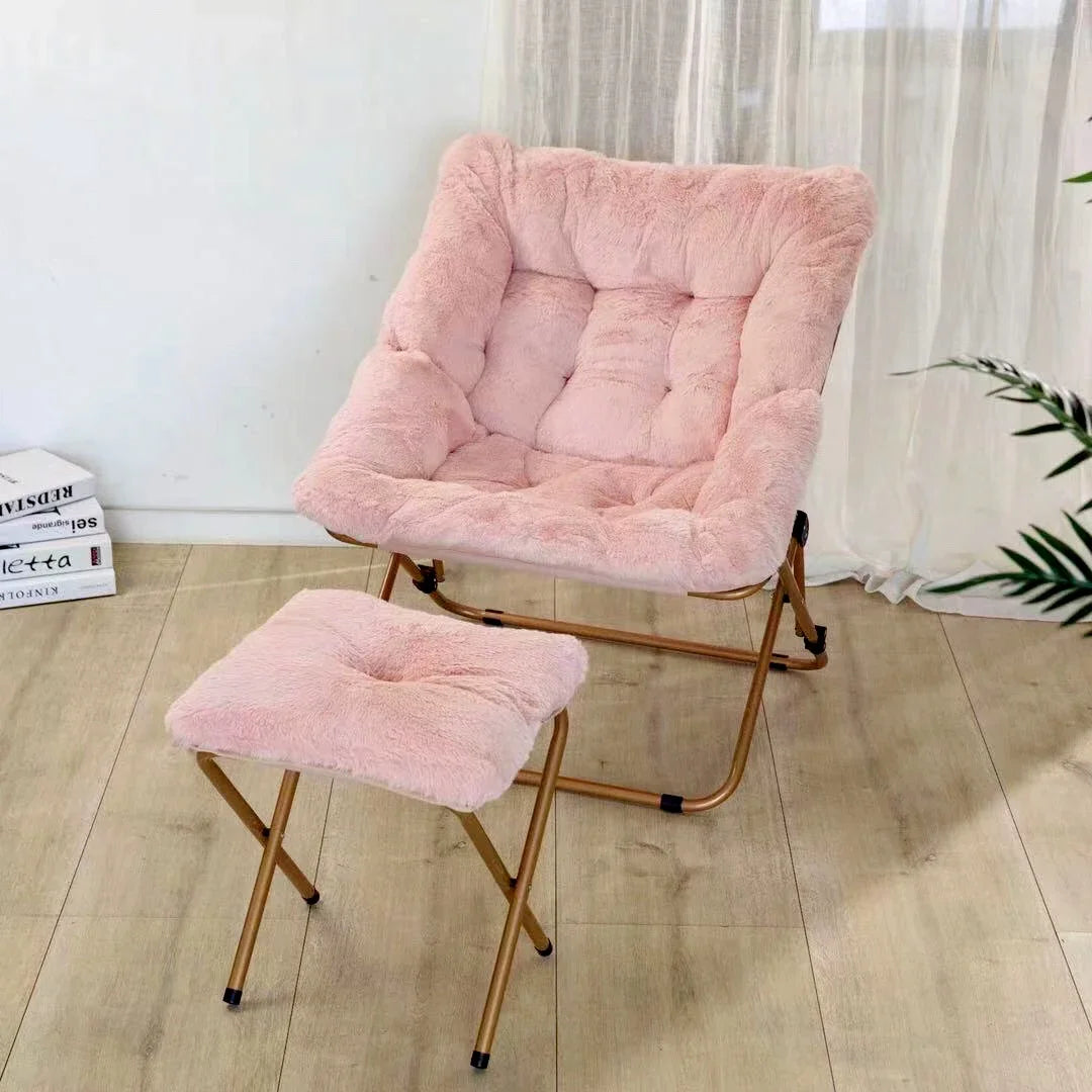 Folding Lounge Chair Recliner for Indoor Outdoor Balcony Patio Garden Comfortable Relaxation Nap Home Office Living Room