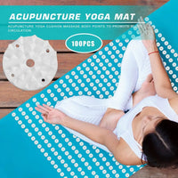 Yoga Mat Accessories Spikes Needle Plastic Lotus Pilates Pad Small Acupressure for Indoor Exercise Sport Decoration