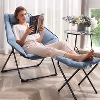 Folding Lounge Chair Recliner for Indoor Outdoor Balcony Patio Garden Comfortable Relaxation Nap Home Office Living Room