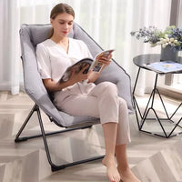 Folding Lounge Chair Recliner for Indoor Outdoor Balcony Patio Garden Comfortable Relaxation Nap Home Office Living Room