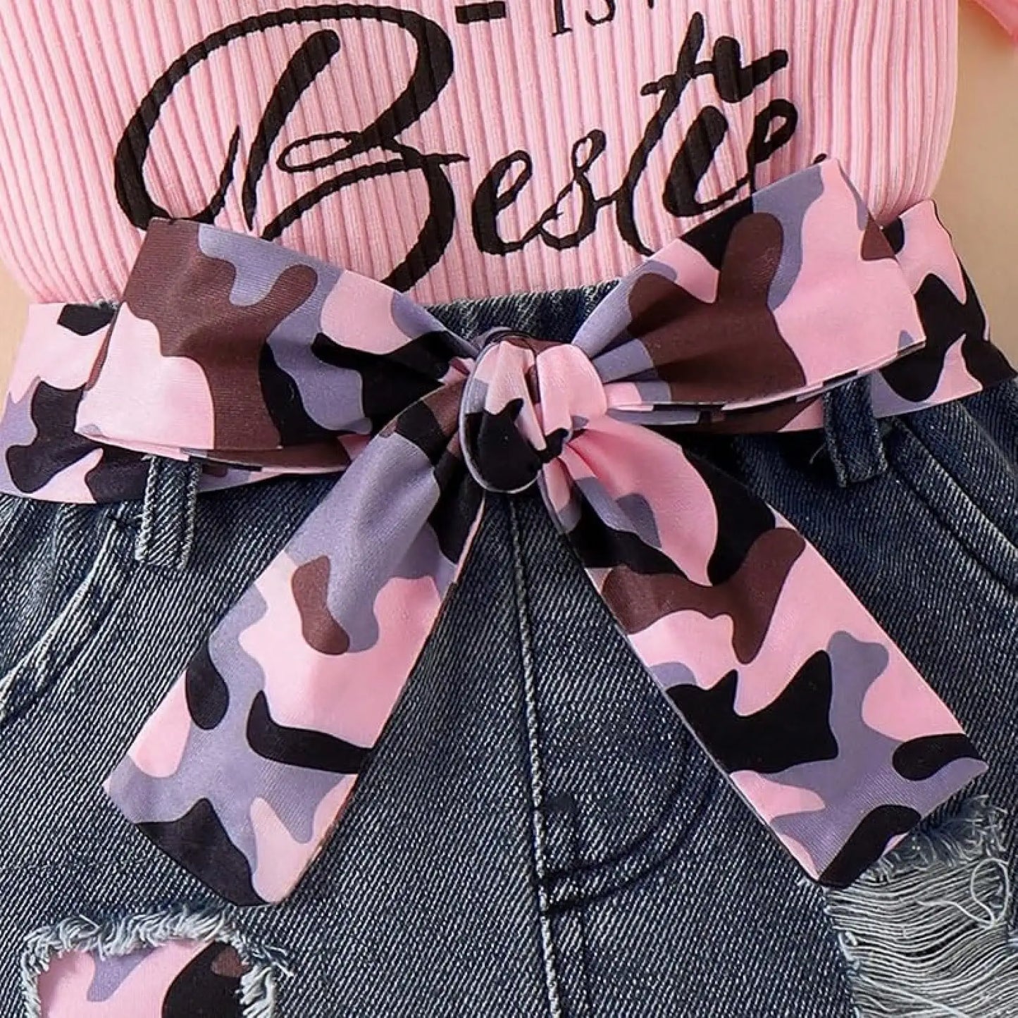 Baby Girl Clothes Newborn Romper Ruffle Sleeve Short Jeans Skirt With Headband Infant Outfits Set 0-18 Months