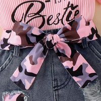 Baby Girl Clothes Newborn Romper Ruffle Sleeve Short Jeans Skirt With Headband Infant Outfits Set 0-18 Months