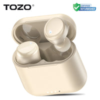 Refurbished TOZO Ergonomic TWS Earbuds Headsets Mini Earphone Sport Anti Sweat Waterproof Touch Control APP Support Preset EQs