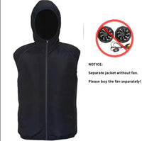 Summer Sport Fan Air Condition Cool Man Woman Travel Ultralight Brand Outdoor Vest Clothes Jacket Sun Windbreaker Fishing Worker