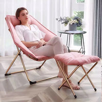 Folding Lounge Chair Recliner for Indoor Outdoor Balcony Patio Garden Comfortable Relaxation Nap Home Office Living Room