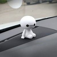 Cartoon Baymax Robot Shaking Head Figure Car Ornaments Auto Interior Decorations Big Hero Toys Ornament