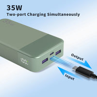NOBIS Portable Charger, 20000mAh Power Bank, 35W Power Bank Fast Charging, Battery Pack with C to C Cable, Battery Bank
