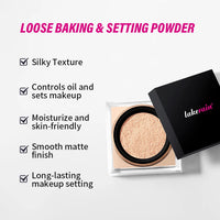 Loose Baking&Setting Powder Long Lasting Oil Control Natural Face Matte Waterproof Brighten Loose Powder Makeup Cosmetics
