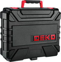 DEKO Drill Set Tool Set with 8V Red Cordless Drill, Home Tool Kit with Drill, Hand Tool Kits for Women 126 Piece