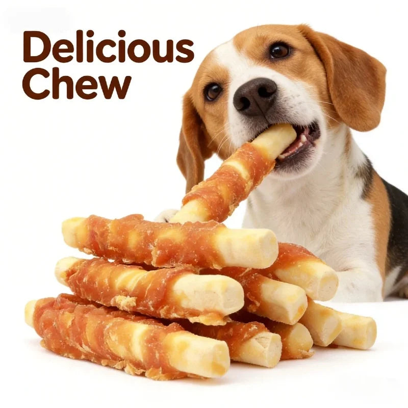 220g Chicken Flavored Milk Dog Treats Rich in Flavor Supports Dental Health Dog Biscuits